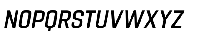 Navine Condensed Medium Italic Font UPPERCASE