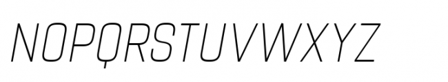 Navine Condensed Thin Italic Font UPPERCASE