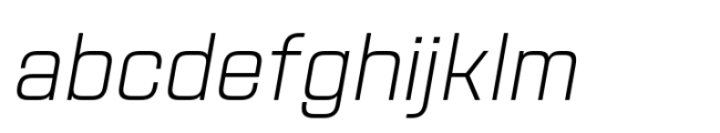 Navine Extra Light Italic Font LOWERCASE
