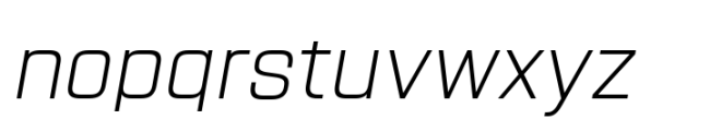 Navine Extra Light Italic Font LOWERCASE