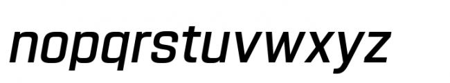 Navine Semi Condensed Medium Italic Font LOWERCASE