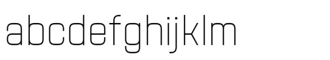 Navine Semi Condensed Thin Font LOWERCASE