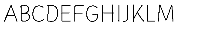 Nawin Paneuropean Thin Font UPPERCASE