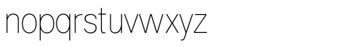 Naxotek Thin Font LOWERCASE