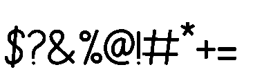 Naya Font OTHER CHARS