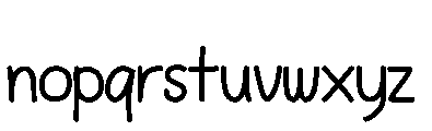 Naya Font LOWERCASE