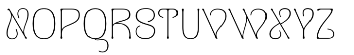 Naylira Thin Font UPPERCASE