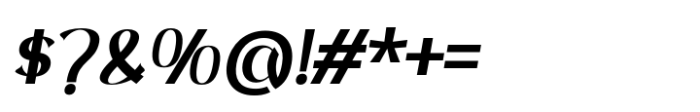 Nazalea Extra Bold Italic Font OTHER CHARS
