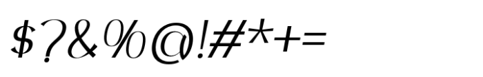 Nazalea Extra Light Italic Font OTHER CHARS