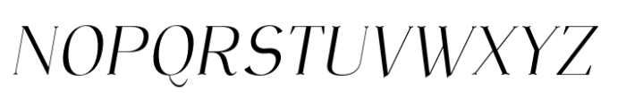 Nazalea Extra Light Italic Font UPPERCASE