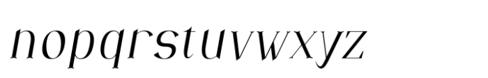 Nazalea Extra Light Italic Font LOWERCASE