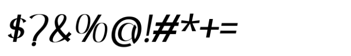 Nazalea Italic Font OTHER CHARS