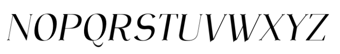 Nazalea Italic Font UPPERCASE