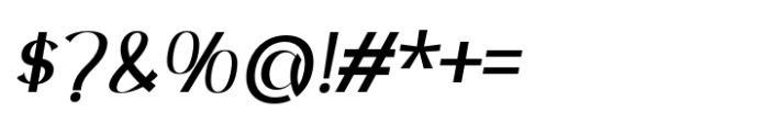 Nazalea Medium Italic Font OTHER CHARS