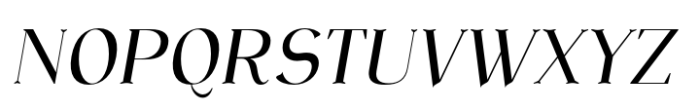 Nazalea Medium Italic Font UPPERCASE