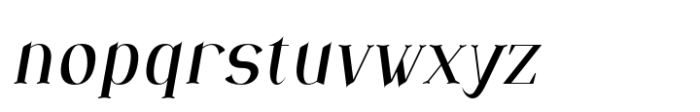 Nazalea Medium Italic Font LOWERCASE