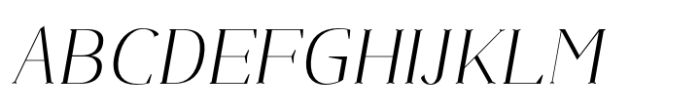 Nazalea Thin Italic Font UPPERCASE
