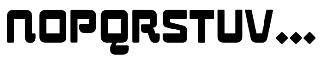 Nazari Regular Extend Font UPPERCASE