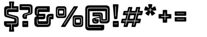 Nazari Regular Sans Inline Extend Font OTHER CHARS