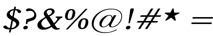 Nadine Wide Italic Font OTHER CHARS