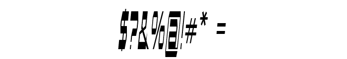 Namino-ExtracondensedItalic Font OTHER CHARS