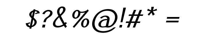 Nana-BoldItalic Font OTHER CHARS