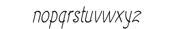 Nana-CondensedItalic Font LOWERCASE