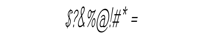 Nana-ExtracondensedItalic Font OTHER CHARS