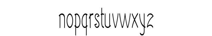 Nana-ExtracondensedRegular Font LOWERCASE