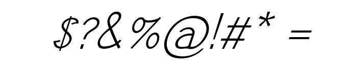 Nana-Italic Font OTHER CHARS