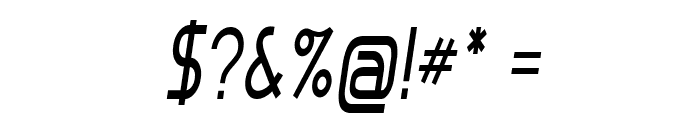 Nanton-CondensedItalic Font OTHER CHARS