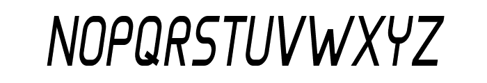 Nanton-CondensedItalic Font UPPERCASE