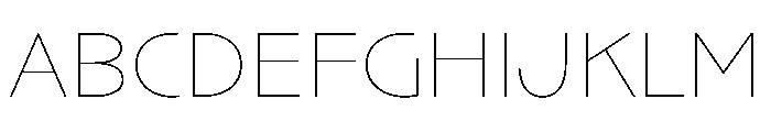 NaNArchyOFFTRIAL Thin Font UPPERCASE