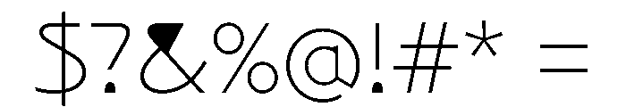 NaNArchyONTRIAL ExtraLight Font OTHER CHARS