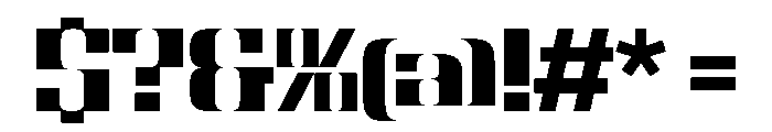 NaNBronzo PREVIEW Bold Font OTHER CHARS