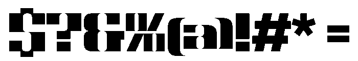 NaNBronzo PREVIEW ExtraBold Font OTHER CHARS