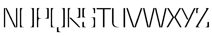 NaNBronzo PREVIEW ExtraLight Font UPPERCASE