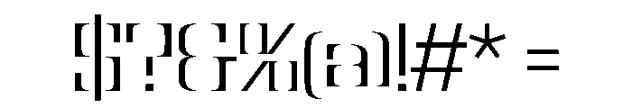NaNBronzo PREVIEW Light Font OTHER CHARS