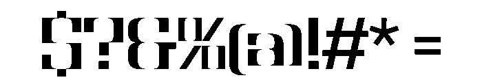 NaNBronzo PREVIEW Medium Font OTHER CHARS
