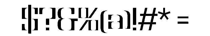 NaNBronzo PREVIEW Regular Font OTHER CHARS