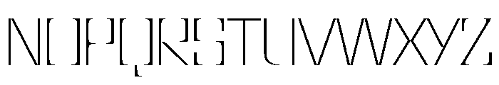 NaNBronzo PREVIEW Thin Font UPPERCASE