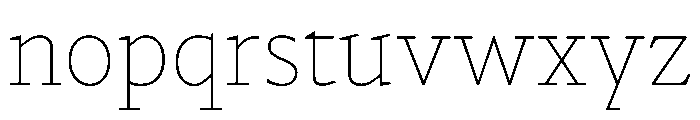 NaNDruid Hairline Font LOWERCASE