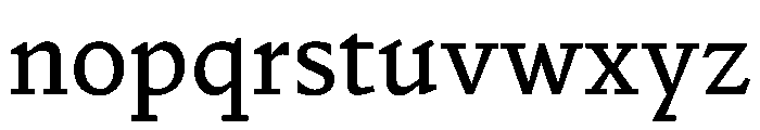 NaNDruid Regular Font LOWERCASE