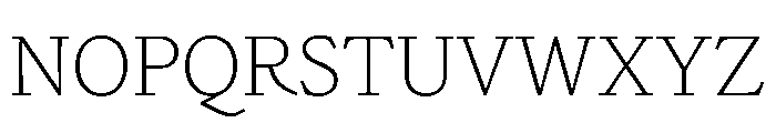 NaNDruid Thin Font UPPERCASE