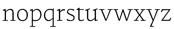 NaNDruid Thin Font LOWERCASE
