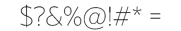 NaNDruidSans Hairline Font OTHER CHARS