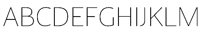 NaNDruidSans Hairline Font UPPERCASE