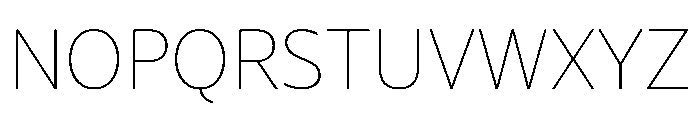 NaNDruidSans Hairline Font UPPERCASE