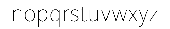 NaNDruidSans Hairline Font LOWERCASE