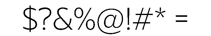 NaNDruidSans Thin Font OTHER CHARS